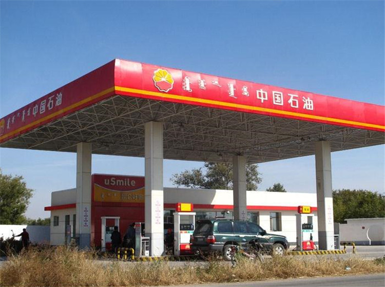 梅州加油站钢结构网架案例1